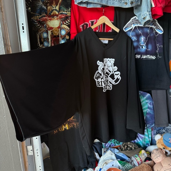 *RARE* Albany River Rats Vintage 90s Hockey Jersey Oversized Carolina Hurricanes - Picture 7 of 16